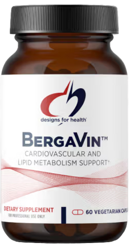 Bergamot combined with red grape powder to promote cardiovascular health, normal lipid metabolism, healthy inflammatory responses, and antioxidant status
